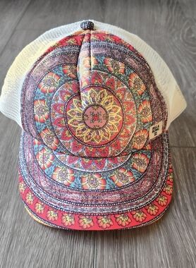 Billabong Boho Mandala Trucker Hat Snapback Festival Beach Cap